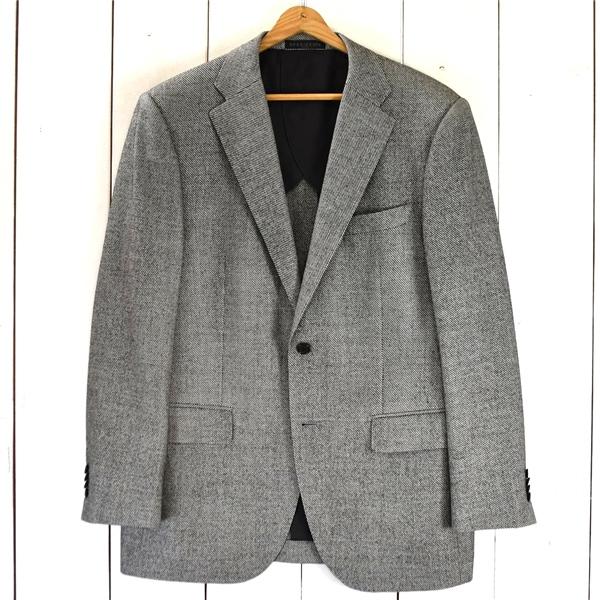 ヒルトン HILTON TIME 伊製グアベロ生地 super130's 2つボタン シングル ジャ...