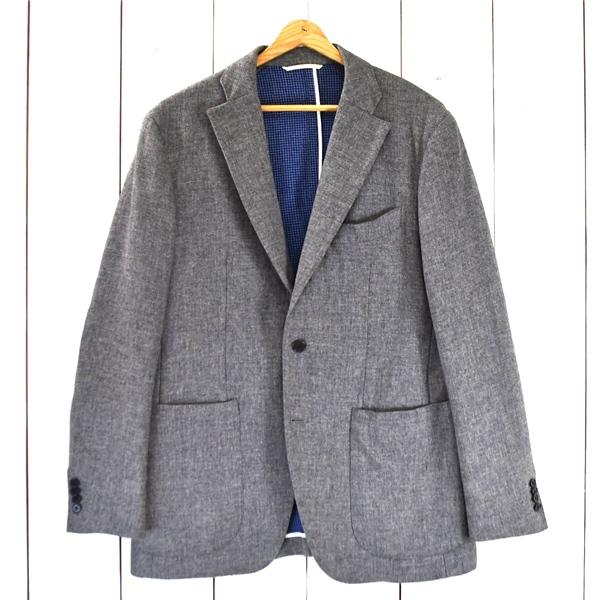 ユニバーサルランゲージ 伊製カノニコ生地 super100's 2つボタンシングル ジャケット 50...