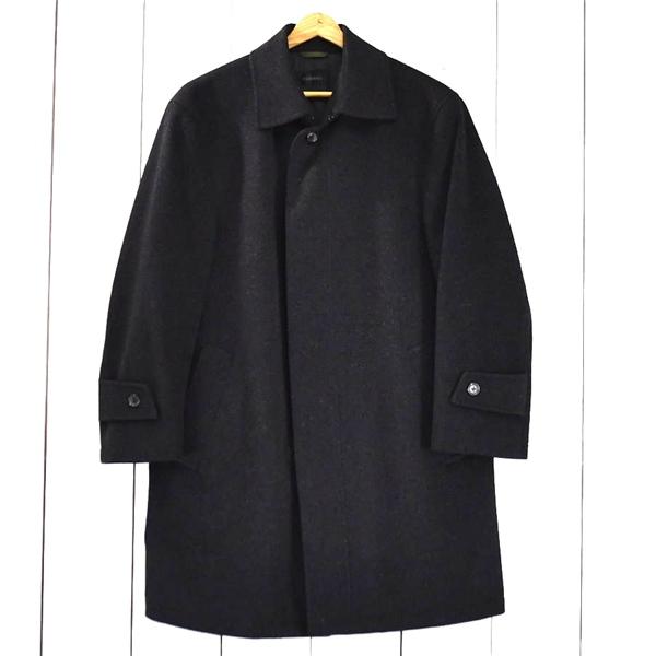 美品 ダーバン D'URBAN 伊製ロロピアーナ生地 比翼仕立て 5つボタンシングル ステンカラーコ...