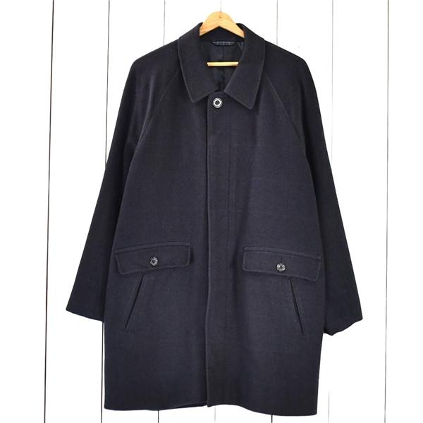 ハーディエイミス HARDY AMIES カシミヤ100％ 比翼仕立て 5つボタン シングル コート...