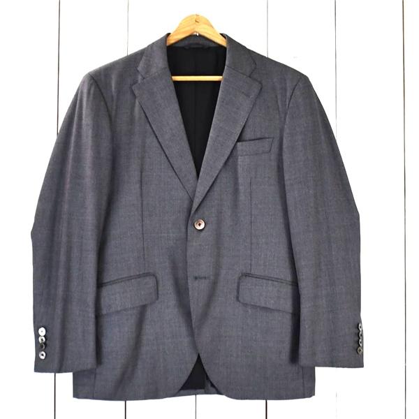 麻布テーラー azabu tailor スキャバル生地 super100's 2つボタンシングル ジ...