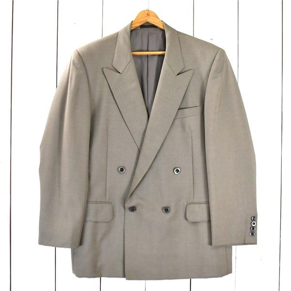 バーバリー Burberrys モヘア混 4つボタン ダブル ジャケット A6 / M グレージュ ...