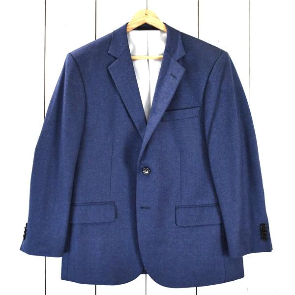 美品 LaFabric ラファブリック 2つボタン シングル ジャケット S ダークネイビー 袖口4...