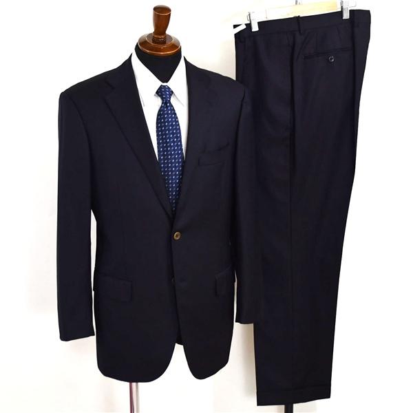 ビームス F 3つボタン シングルスーツ M A5 ダークネイビー 袖口4つ釦 開き見せ BF026...