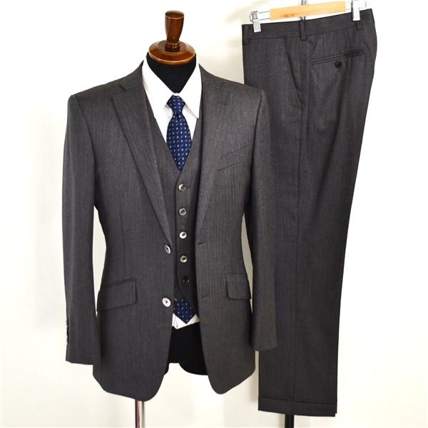 RICHARD JAMES 伊製 ロロピアーナ生地 3ピース 2つボタン シングルスーツ M YA5...