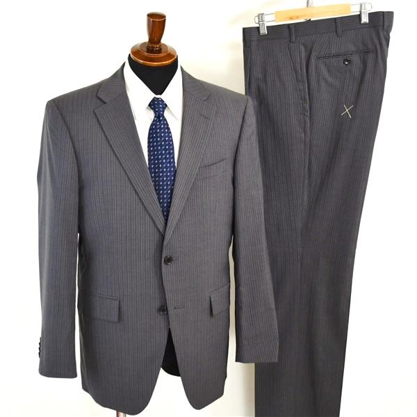 新品同様 未使用品 TOPVALU 2パンツ 2つボタン シングルスーツ L AB6 ダークグレー ...