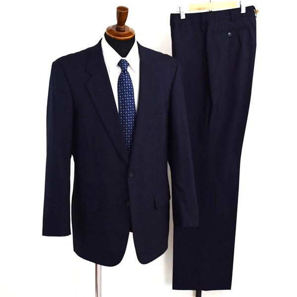 ISETAN by ダーバン 2つボタン シングルスーツ L YA8 ダークネイビー ノータック 袖...