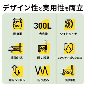 アウトドアワゴン キャリーワゴン 後ろ開き2W...の詳細画像2