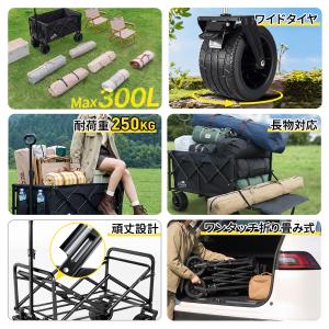 アウトドアワゴン キャリーワゴン 後ろ開き2W...の詳細画像3