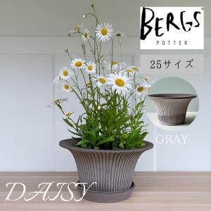 バーグスポッター BergsPotter デイジー DAISY 鉢 25 グレー 北欧 プランター かわいい 素焼き ガーデニング テラコッタ