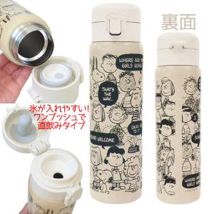 スケーター お弁当箱 3段 ボトル型 480ml PEANUTS スヌーピー レトロ