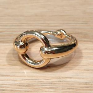 美品 エルメス アンクル スカーフリング ゴールド メタル 箱 保存袋付き 美品 エルメス アンクル スカーフリング ゴールド メタル 箱 保存袋