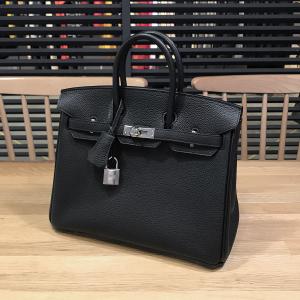 【未使用】エルメス バーキン25 トゴ ブラック シルバー金具 Y刻印 黒 ハンドバッグ 12369｜coeuriche777