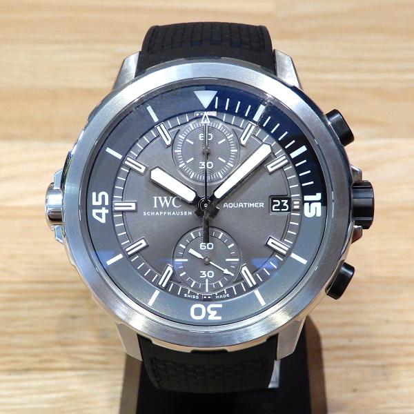 【新品同様】IWC アクアタイマー クロノグラフ シャーク ステンレススチール ブラック 世界500...