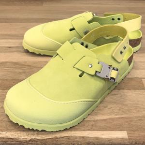 【未使用】ディオール ビルケンシュトック トキオ TOKIO SLIPPER スウェード ライムイエロー #42 約27cm サンダル 15094