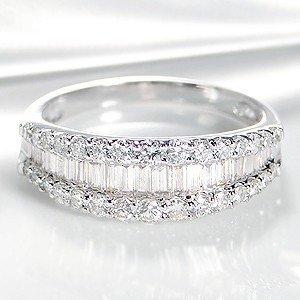 指輪 18金 ダイヤモンド リング【 1.00ct 】【H-SIクラス 