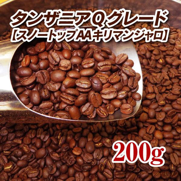 タンザニアQグレードスノートップAA（キリマンジャロ） 200g 焙煎コーヒー豆 送料無料 ゆうパケ...