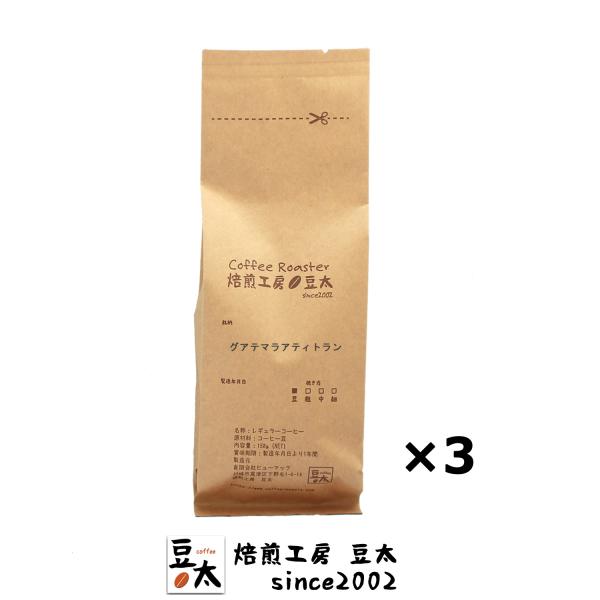コーヒー豆 パンポヒラ農園 グァテマラ150g×3袋/豆のまま限定　スペシャルティコーヒー