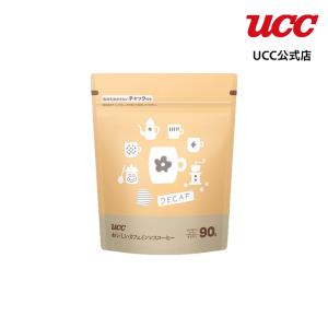 UCC おいしいカフェインレスコーヒー 袋 インスタントコーヒー 90g｜coffeestyleucc