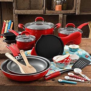 The Pioneer Woman Vintage Speckle 24-Piece Mother's Day Cookware Combo Set 好評販売中