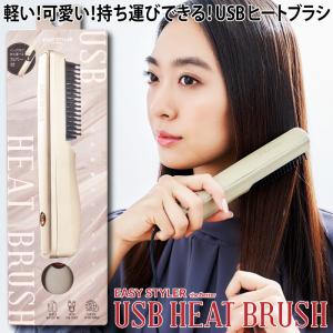 USB給電式 ヘアブラシ 携帯サイズ ヒートブラシ Easy Styler the BETTER USB HEAT BRUSH コジット バッグIN 持ち運べる カバー付 取扱説明書付 送料無料｜cogit