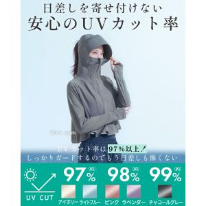 UVパーカー レディース フェイスガード付き ...の詳細画像3