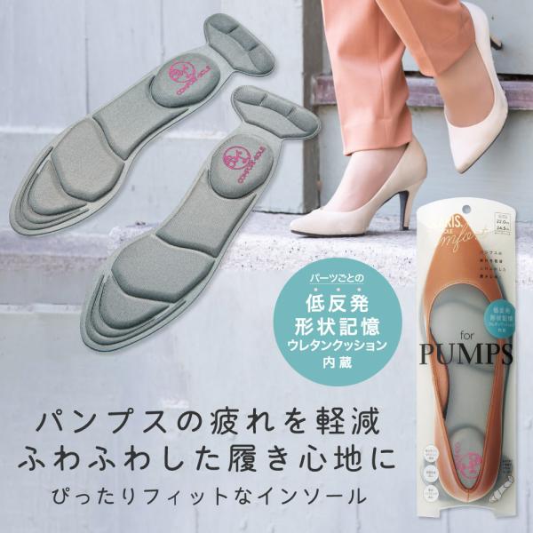 薄型インソール 形状記憶 中敷き レディース オーダーシューズ SLARIS美脚コンフォートソール ...