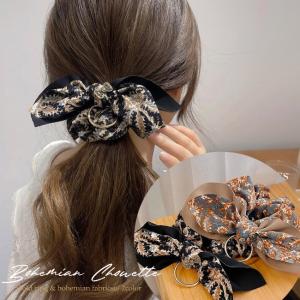 CHANEL（シャネル） シュシュ ココマーク レザー - ゴールド金具