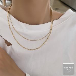 1000円均一アクセサリー 二連ネックレス サ...の詳細画像5