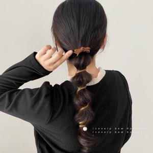 コイルポニー リボン パール スパイラルヘアリ...の詳細画像5