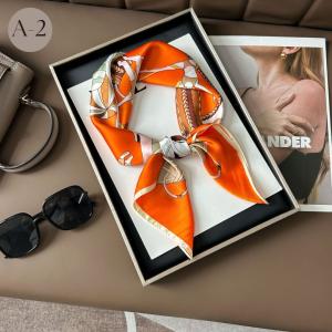 スカーフ バッグスカーフ ストール シルク風 ...の詳細画像5