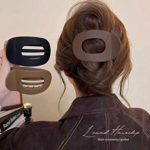 バンスクリップ ヘアクリップ 横開き マットカラ...の商品画像