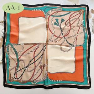 スカーフ バッグスカーフ ストール シルク風 ...の詳細画像1