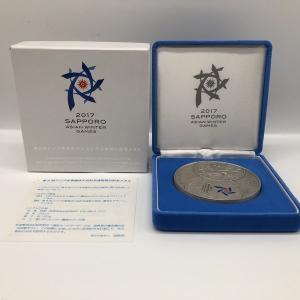第8回アジア冬季競技大会記念貨幣発行記念メダル 2017年（純銀製）