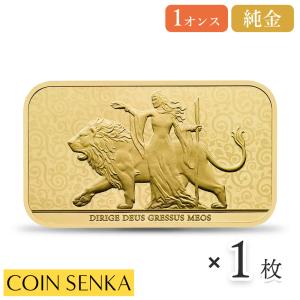 ☆即納追跡可☆イギリス 2024 ウナとライオン 金の延べ板 1オンス ゴールドバー【1本】（ブリスターパック付き）