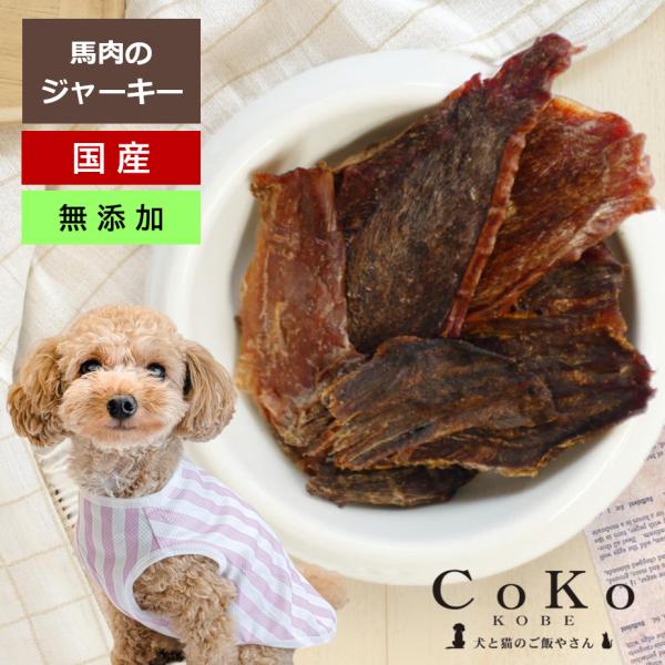 CoKoオリジナル 犬おやつ 肉の素材 国産 無添加 馬肉ジャーキー（馬肉のうす焼き） (35g) ...