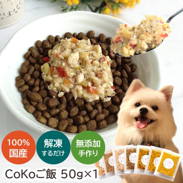 国産 無添加 手作りご飯 ドッグフード トッピング CoKoご飯 単品 冷凍 (50g)