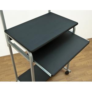 棚付き PC DESK 60 BK/NAの詳細画像2