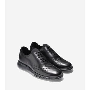 コールハーン Colehaan メンズ シューズ 靴 オックスフォード 2.ゼログランド レーザー ウィング オックスフォード mens C23832 ブラック レザー/ブラック｜Cole Haan Japan Online Store