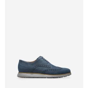 コールハーン Colehaan オリジナルグランド ウィングチップ オックスフォード mens C26473 ブレザーブルー レザー / アイロンストーン｜colehaan