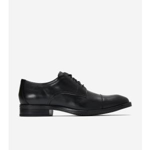 コールハーン Colehaan モダンエッセンシャル キャップトゥ オックスフォード mens C34136 ブラック ウォータープルーフ｜Cole Haan Japan Online Store