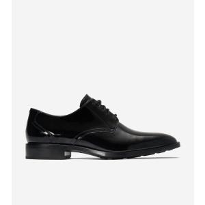 コールハーン Colehaan アウトレット メンズ シューズ オックスフォード ホーソーン プレーンオックス mens C38433 ブラックパテント/ブラック｜colehaan