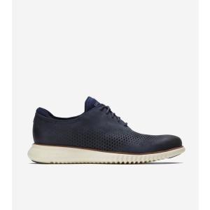 COLE HAAN コールハーン ゼログランド ウィング オックスフォード スエード レザーシューズ 7 1/2M ネイビー C28205 メンズ COLE HAAN（コールハーン） スニーカー 2.ゼログランド レーザー