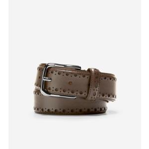 コールハーン Colehaan アウトレット メンズ バッグ & アクセサリー ベルト 35mm パーフォレーテッド レザー ベルト F11802 チョコレート