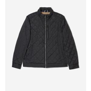 コールハーン Colehaan アウトレット メンズ アパレル ダイヤモンド キルテッド ジャケット mens. T40449 ブラック