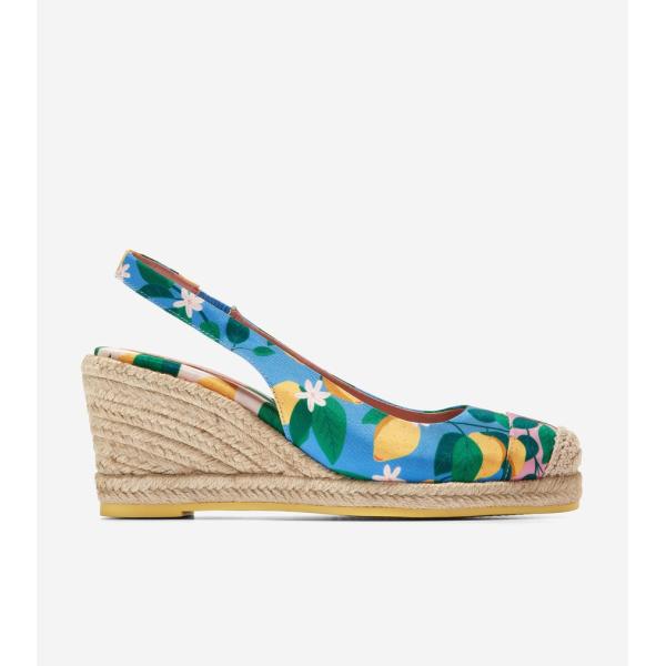 コールハーン Colehaan クラウドフィール エスパドリーユ ウェッジ スリングバック 80mm...