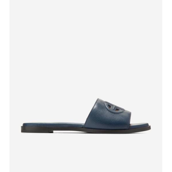 コールハーン Colehaan フリン ロゴ スライド サンダル womens W30165 ブルー...