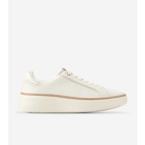 コールハーン Colehaan レディース シューズ スニーカー グランドプロ トップスピン スニーカー womens W30202 アイボリー / パフ / スキャロップ｜colehaan