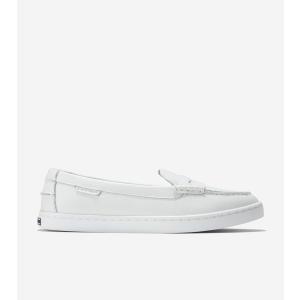 コールハーン Colehaan ナンタケット ペニー womens W30255 ホワイト ペブルド レザー