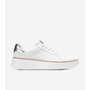 コールハーン Colehaan レディース シューズ スニーカー グランドプロ トップスピン スニーカー womens W33436 ホワイト / シルバー